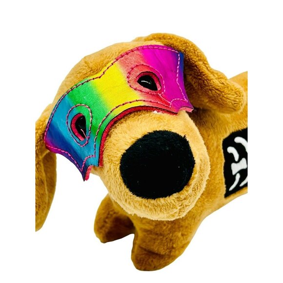 Halloween Skeleton Dachshund Plush Dog Stuffed Animal Brown Rainbow Mask Walmart - Picture 2 of 8